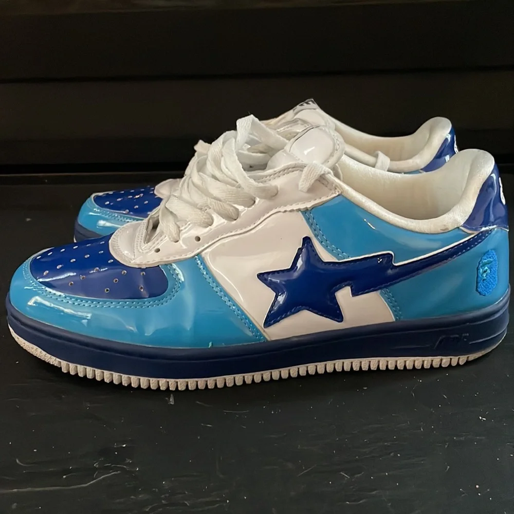 A Bathing Ape Bape Sta Navy FS-001 Sneaker DS Size 13 Used excellent condition - Picture 4 of 14